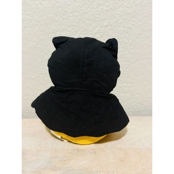 Vintage Shanghai Elcee Toy Co Cat Bat Devil Smiley Cape Plush Halloween 6” - Picture 2 of 5